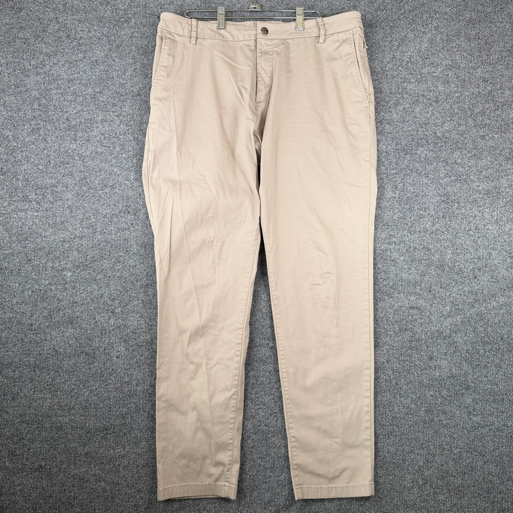 Birddogs Golf Chino Pants Mens 36x32 Beige Brown Stretch Performance